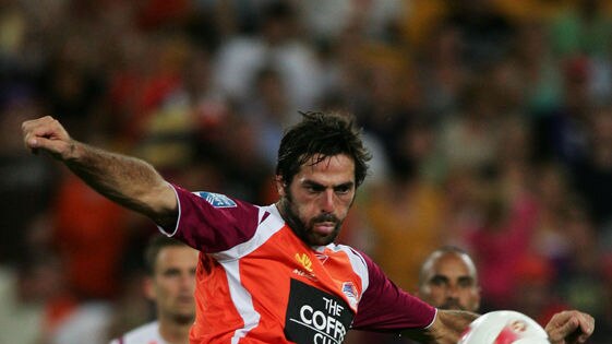 Sasa Ognenovski lines up for a shot against the Victory on January 5, 2008.