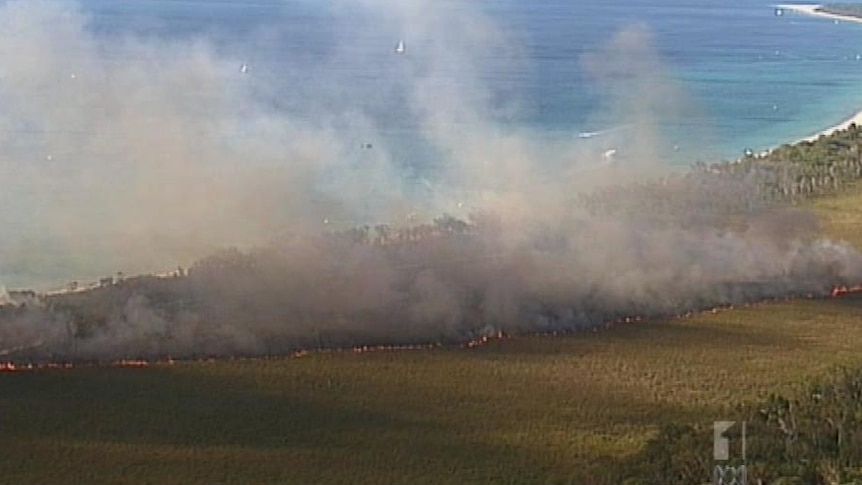 The bushfire has been burning since Wednesday.