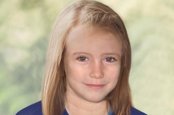 Madeleine McCann age progressed age nine