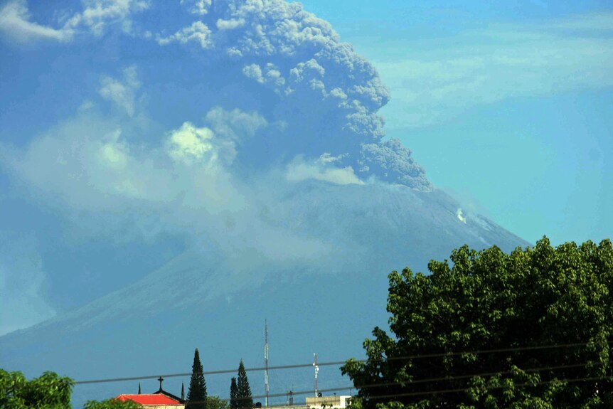 San Cristobal volcano erupting in Nicaragua