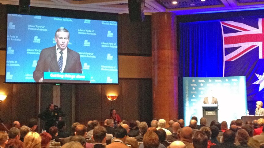 Colin Barnett addresses the WA Liberal conference