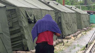 Unidentified asylum seeker on Manus Island