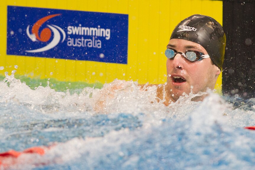 James Magnussen (pictured) pipped Eamon Sullivan to first place in the 50m freestyle final.