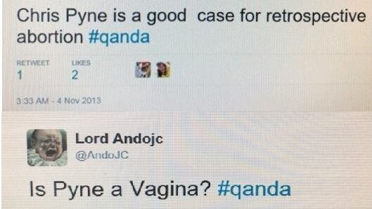 John Anderson offensive tweet