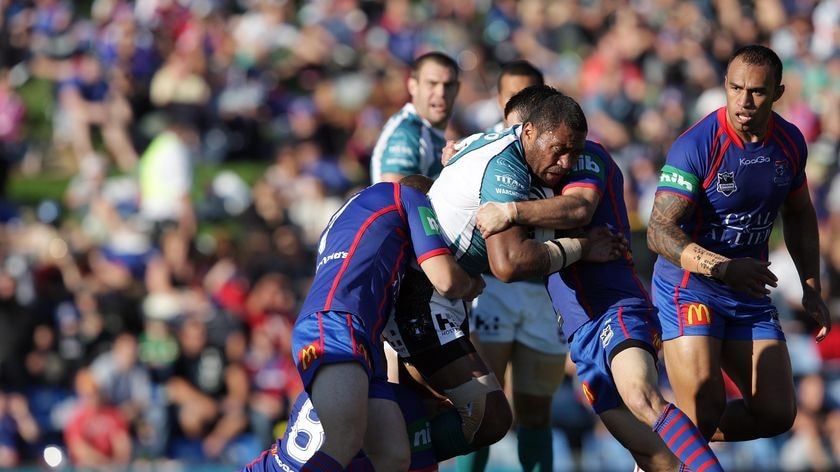 'Genuine leader': Petero Civoniceva charged for 143 metres in the Panthers' great escape.