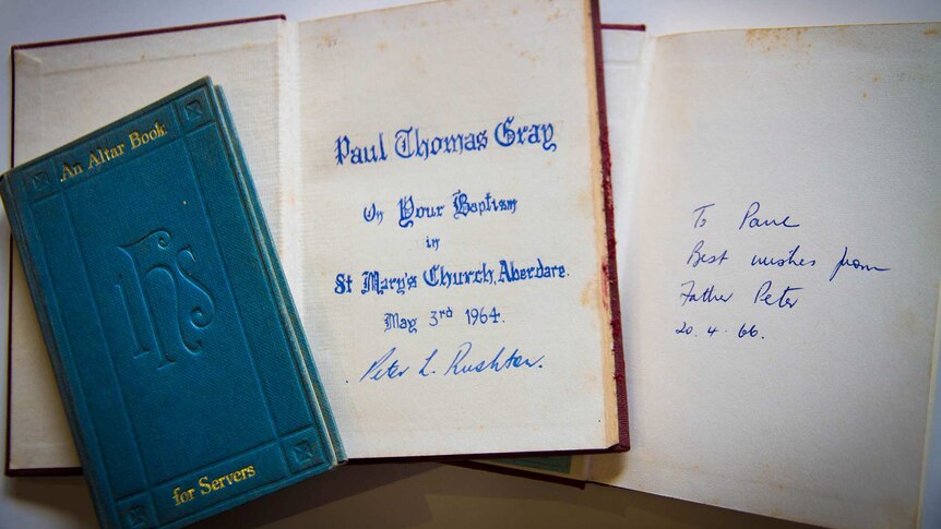 Altar books with inscriptions