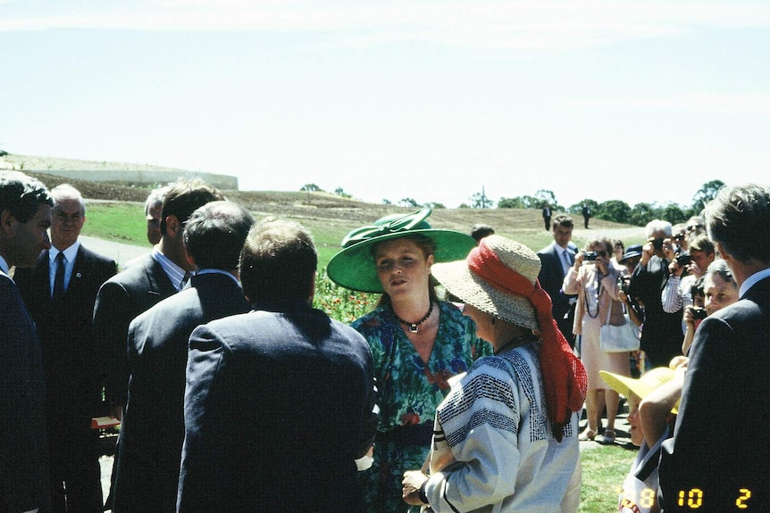 The official opening of Australian Botanic Garden Mount Annan by the Duke and Duchess of York, in 1988