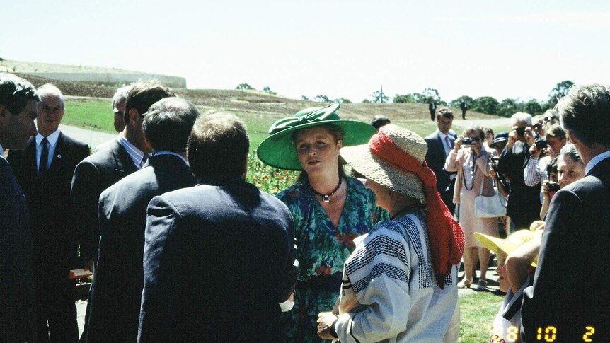 The official opening of Australian Botanic Garden Mount Annan by the Duke and Duchess of York, in 1988