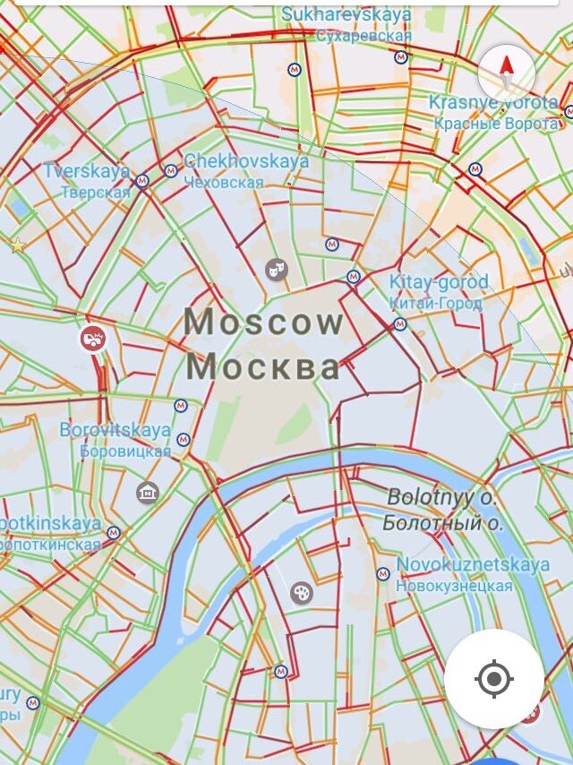 Moscow revisited: Moscow city of circles