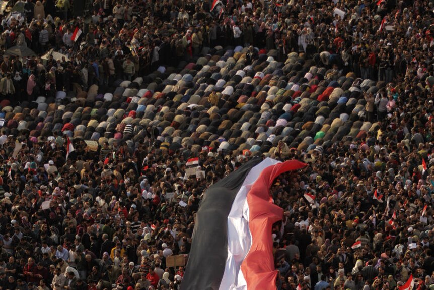 Egyptian anti-government demonstrators