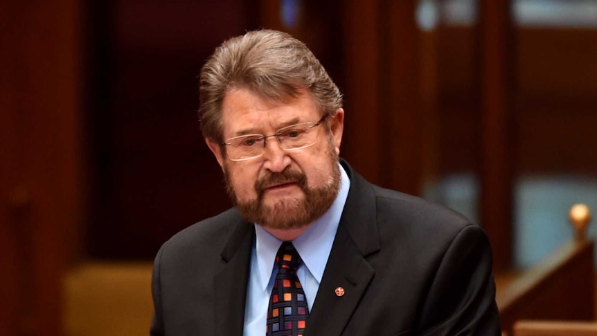 Derryn Hinch giving his maiden speech