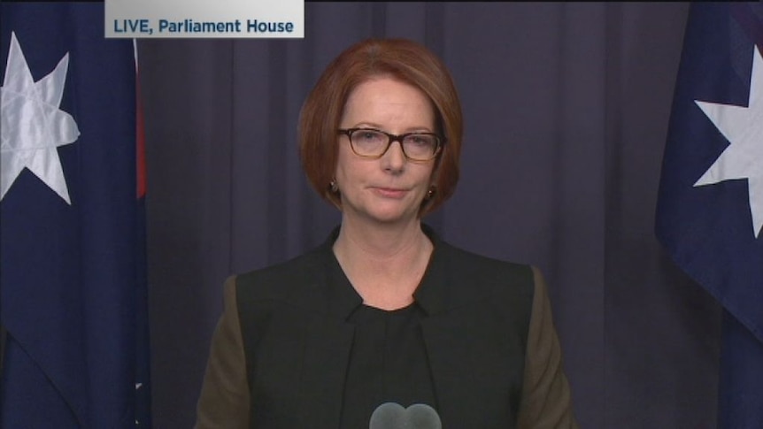 Julia Gillard looks back at proud period as leader