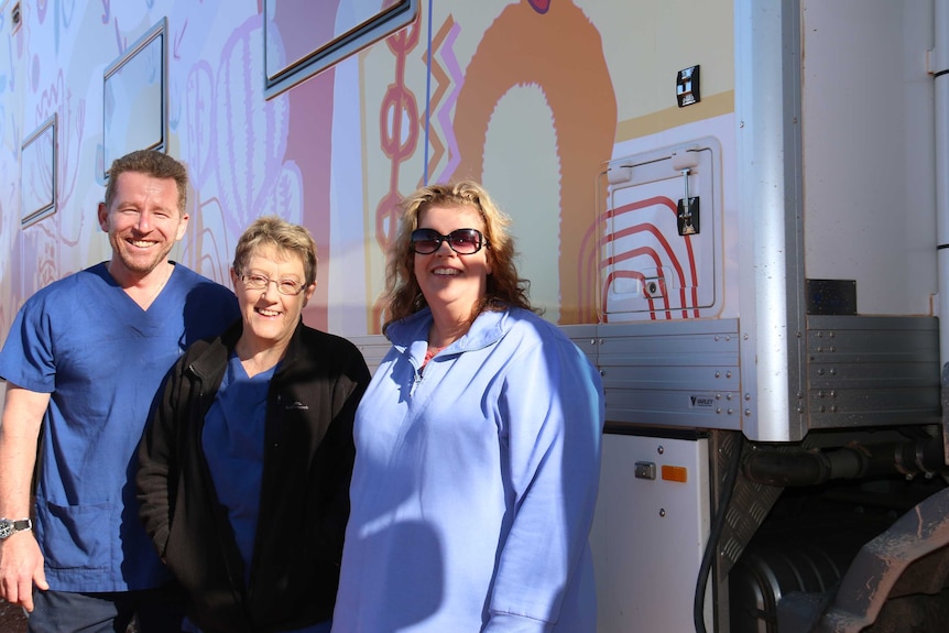 Dialysis truck in APY Lands