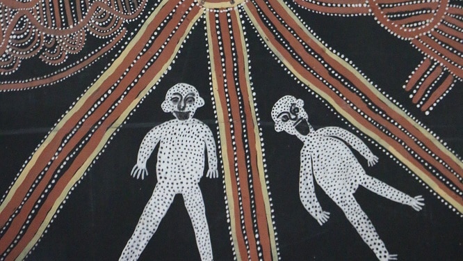 Travelling Dreaming by Mick Namarari Tjapaltjarri