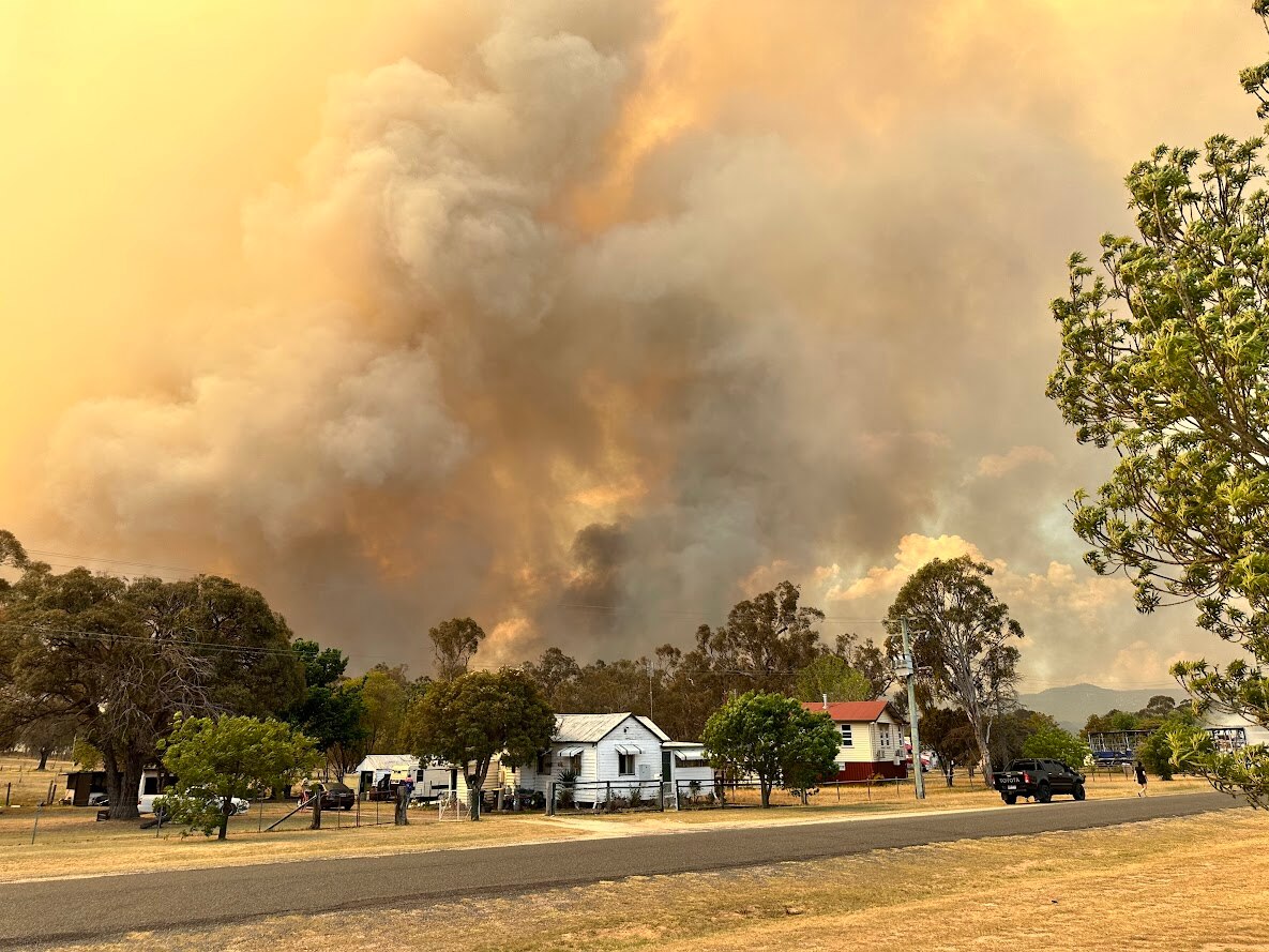 Tara bushfire survivor Johann Lottering escaped the inferno when woken