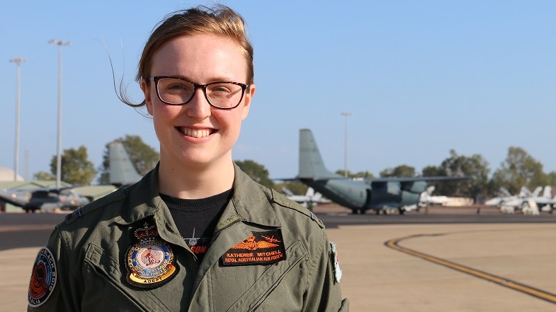 Pilot Officer Katherine Mitchell at Pitch Black in Darwin.