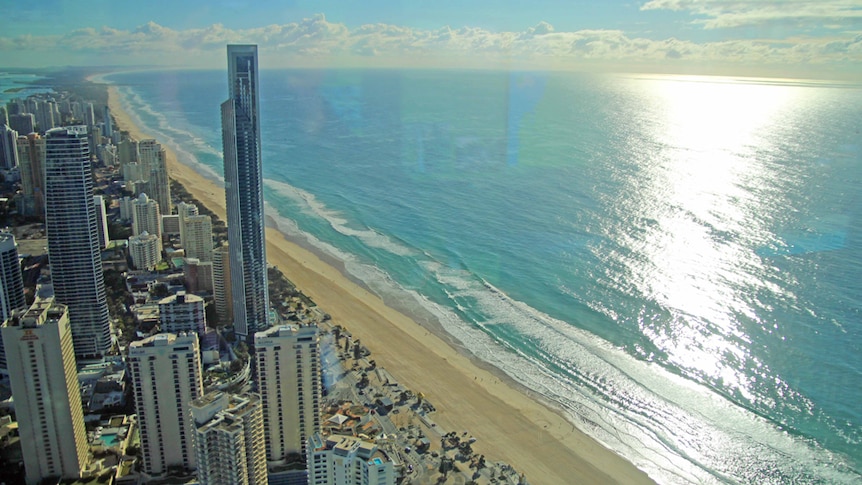 Surfers Paradise on the Gold Coast from above