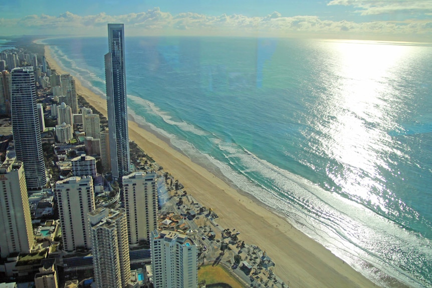 Surfers Paradise on the Gold Coast from above