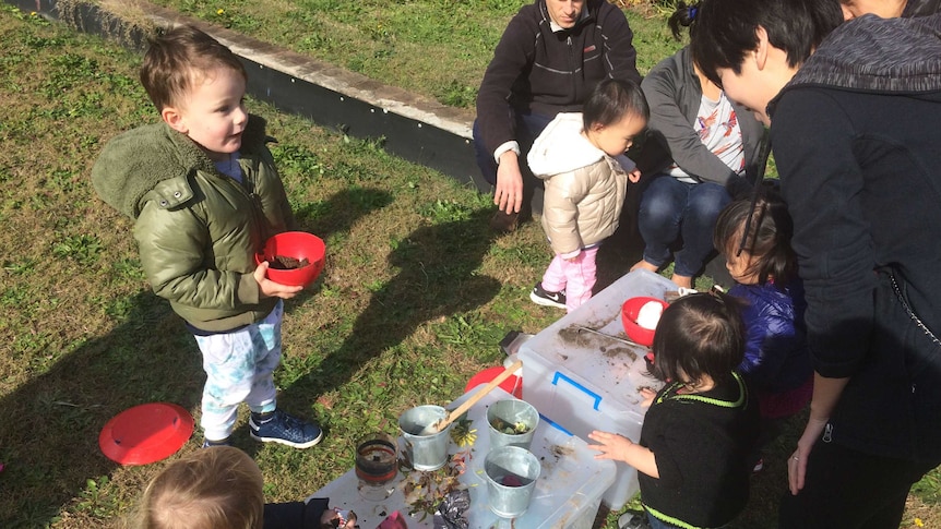 Group of children playing.