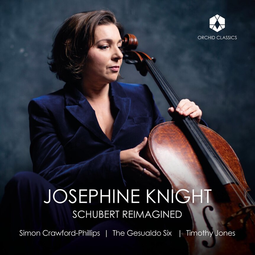 Cover art for cellist Josephine Knight's album Schubert Reimagined.