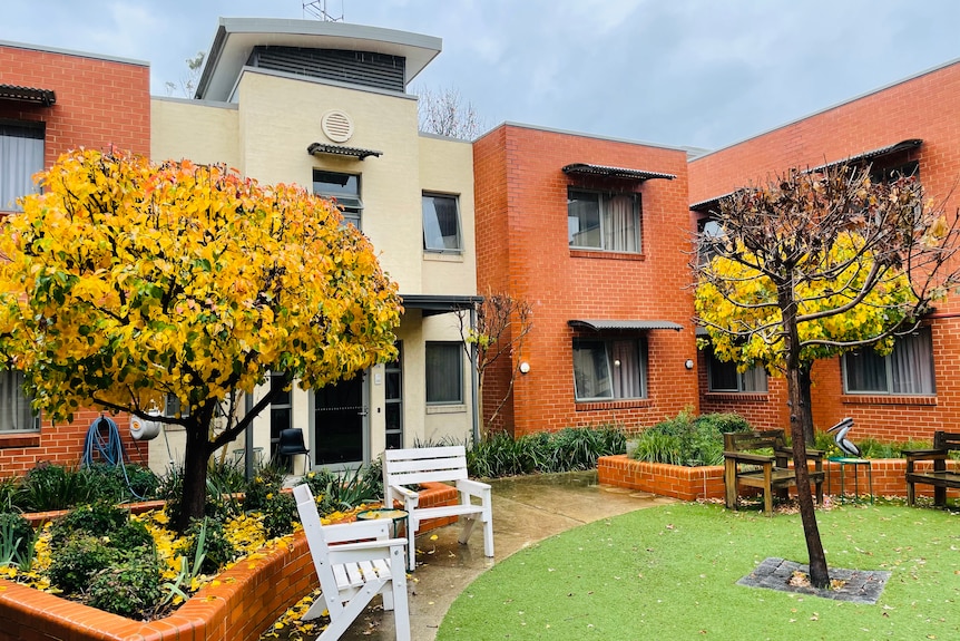 Interior of the courtyard at HOME in Queanbeyan