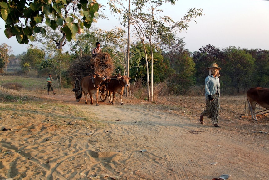 Most people live outside Burma's city centres, and many struggle to get enough to eat.