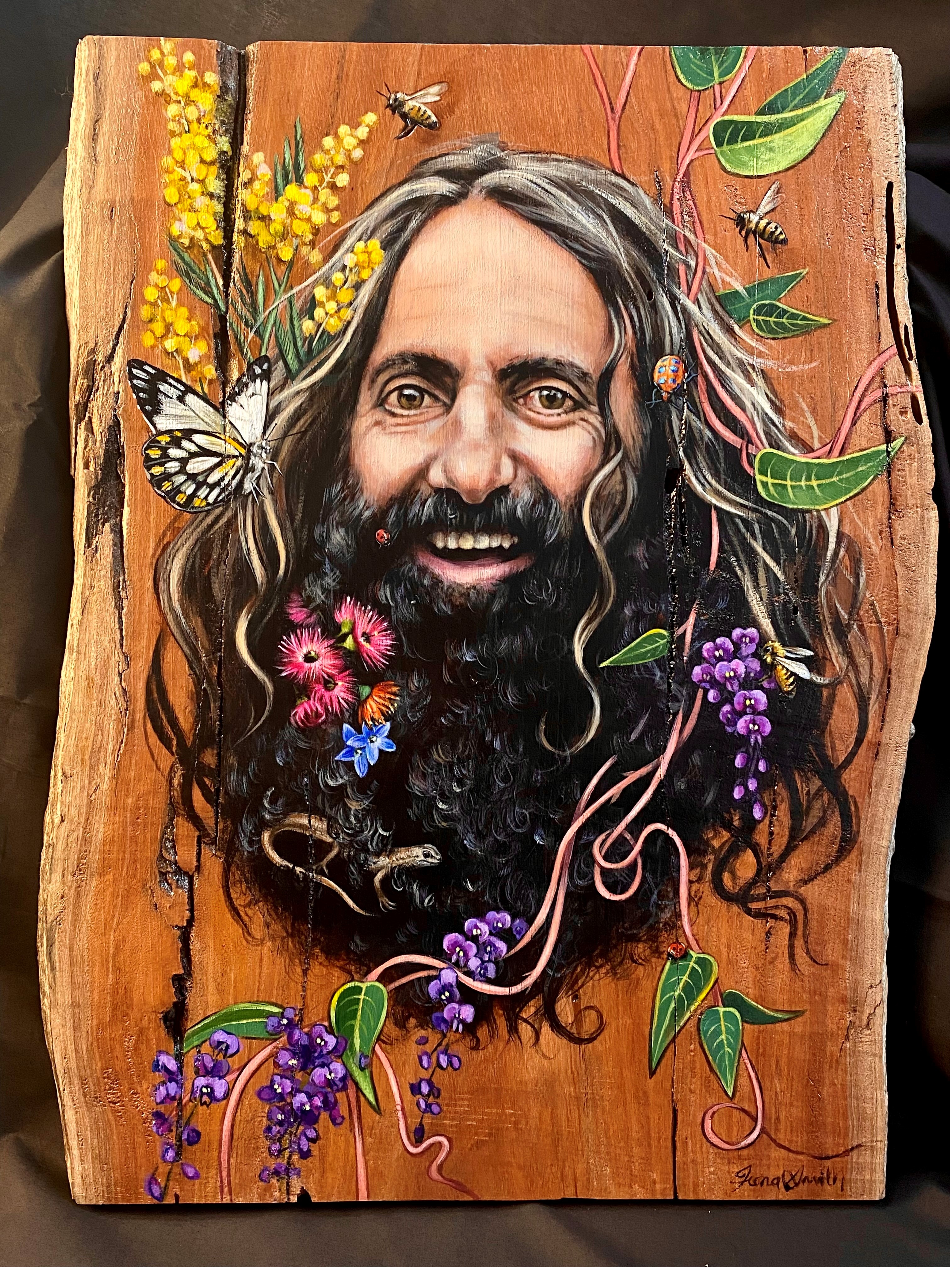 Bradley Jackson 花と金のあしらいのパネルアート Bradley Jackson 花と金のあしらいのパネルアート Bradley Jackson