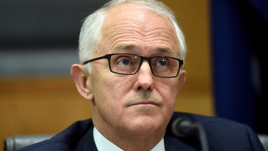 Australian Prime Minister Malcolm Turnbull at a Council of Australian Governments press conference.