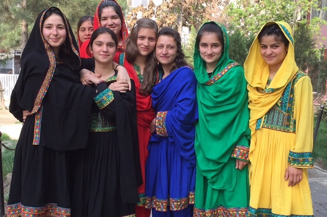 Students at the Afghanistan National Institute of Music.