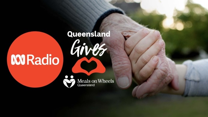 ABC Radio Queensland Gives Meals On Wheels Queensland promo with young and old hand holding