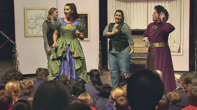 It was the first taste of opera for many of the school children in the audience.