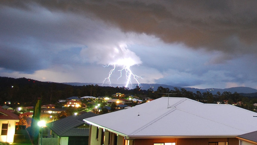 Lightning over Bunya Forest