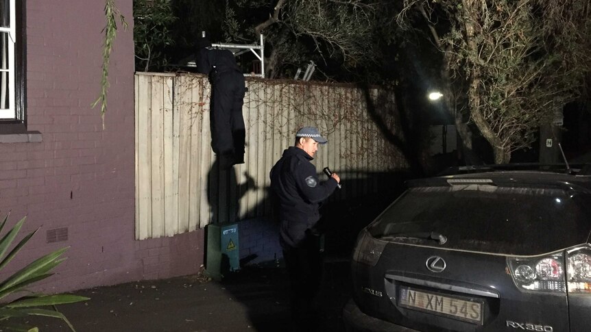 Police search Palmer Street