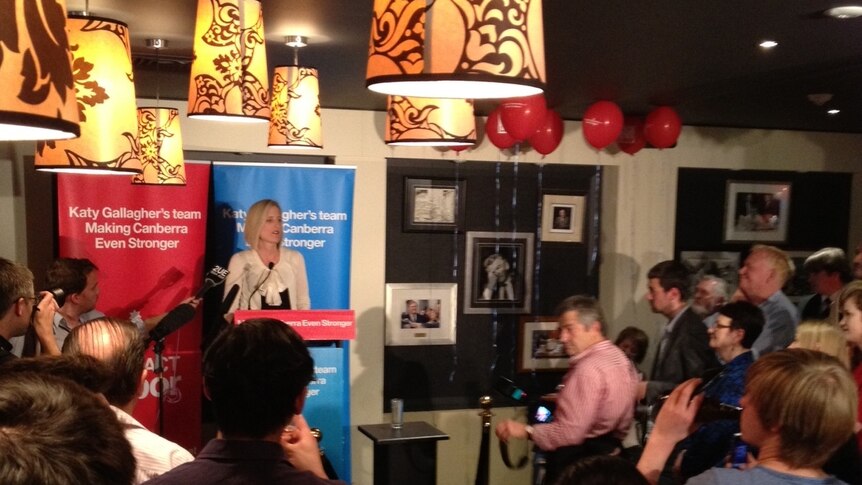 Katy Gallagher's speech at ACT Labor headquarters for the ACT election.