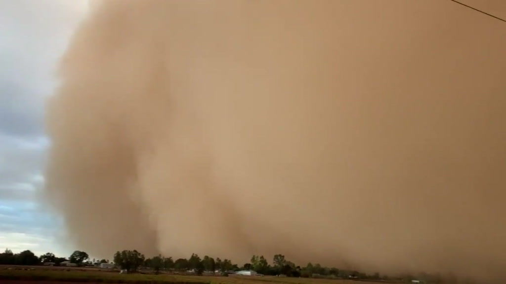 Dust storm brought windy conditions described by one woman as cyclonic ...