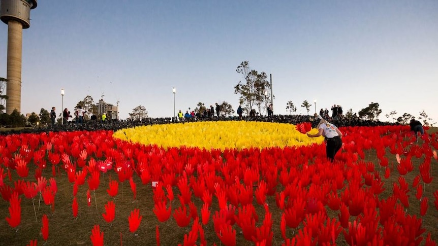 Sea of Hands exhibition at Barangaroo Reserve