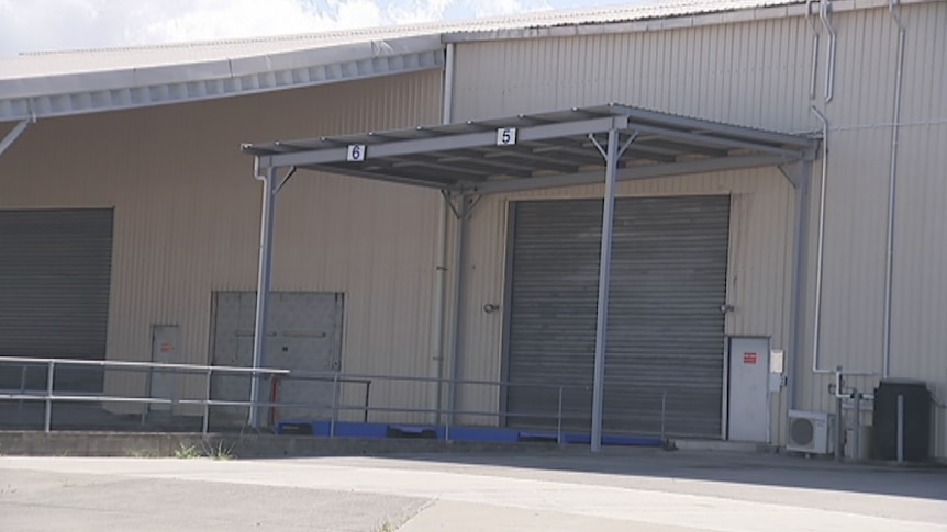 A shed in Pinkenba where hazardous dust has been stored by Coal Ruse "for months".