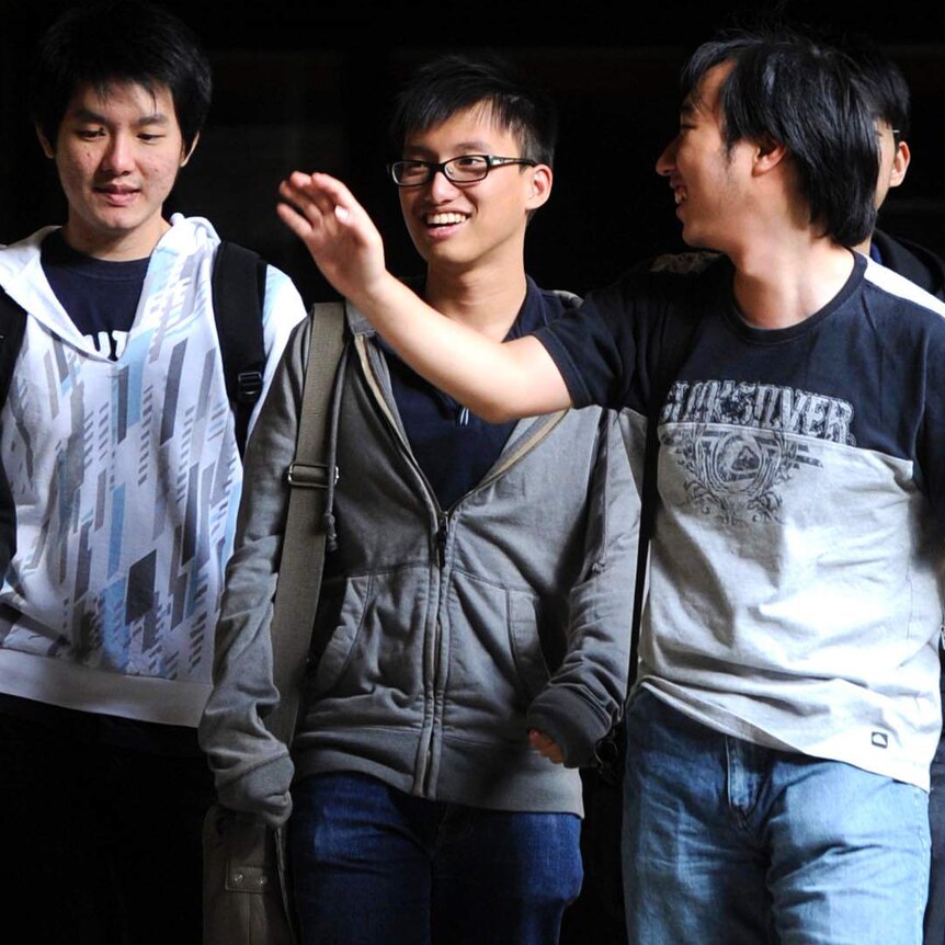 Tertiary students at the University of Melbourne in Melbourne