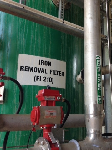 Iron removal filter, Adelaide River