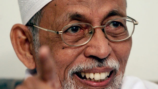 Abu Bakar Bashir has likened non-Muslims to worms, snakes and maggots. (File photo)