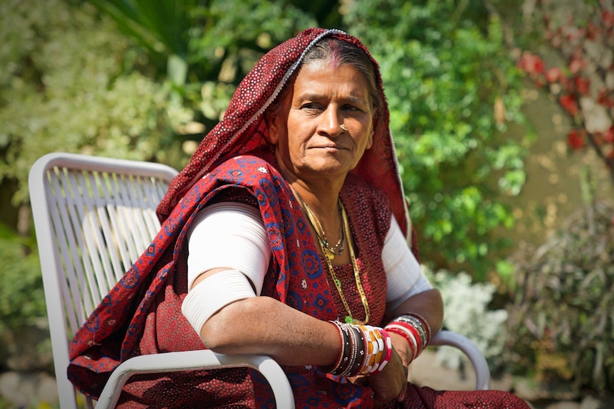 Veeru Kohli in her home in Pakistan