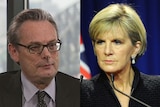 A composite photo of former ambassador to China Geoff Raby (L) and Foreign Minister Julie Bishop (R).