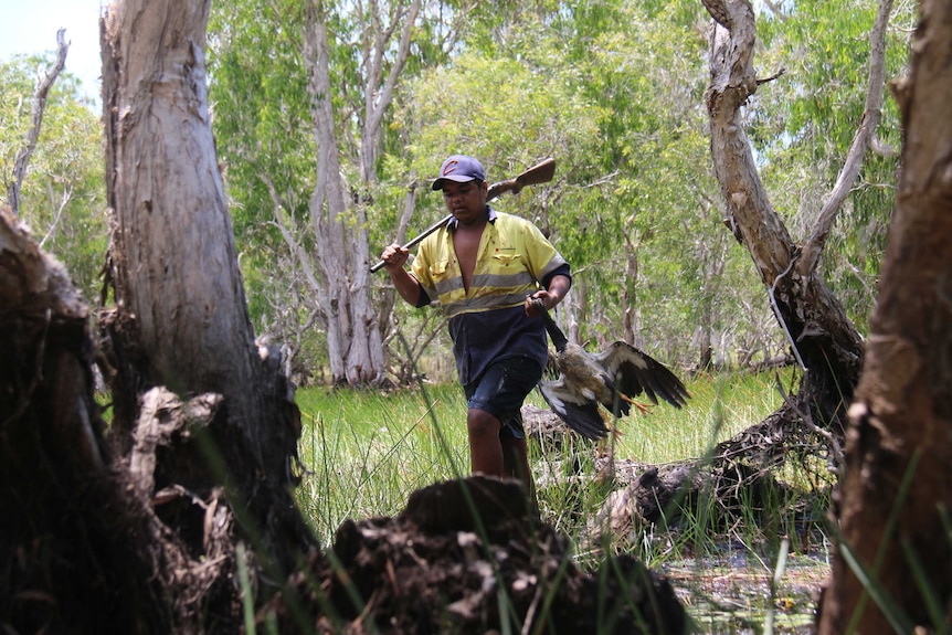 A hunter in Belyuen