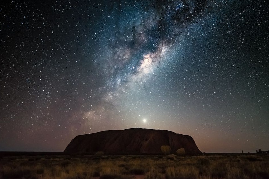 The Milky Way over Uluru.