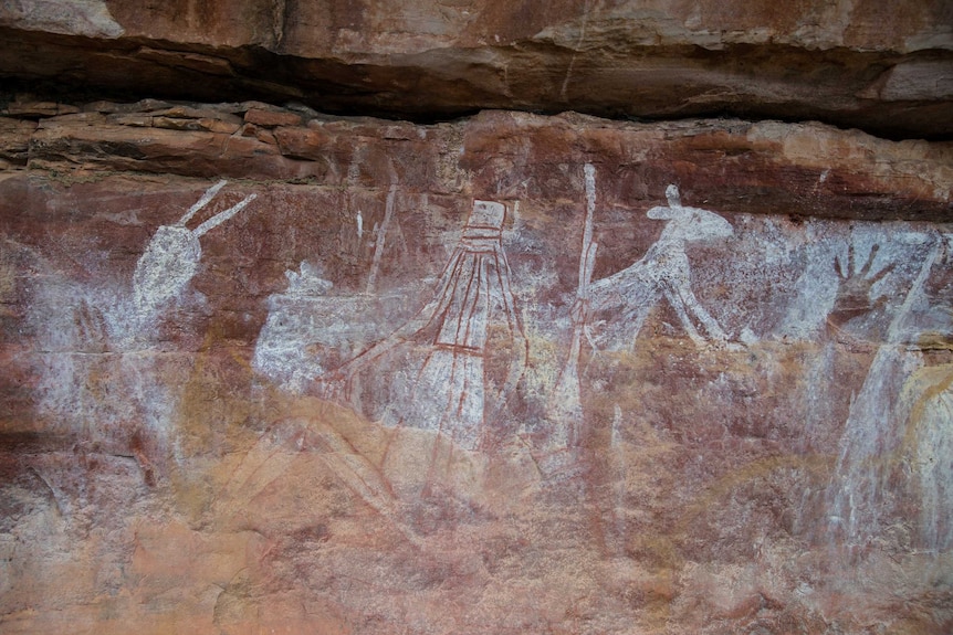 Newly discovered rock art in Arnhem Land.