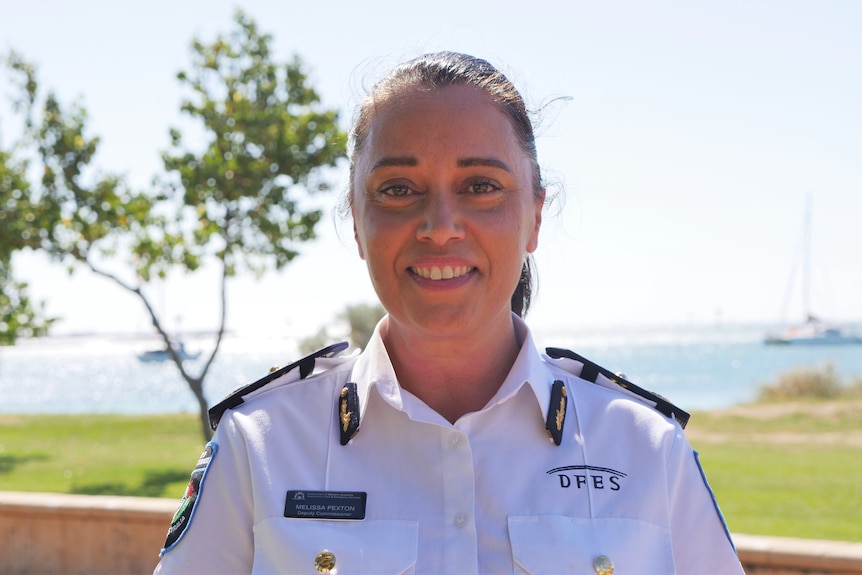 Melissa Pexton in front of the Geraldton foreshore. 