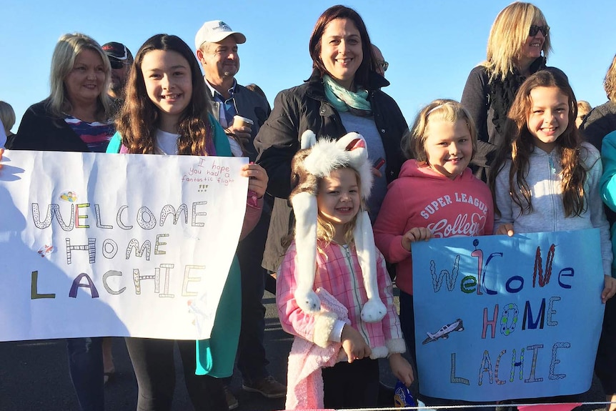 Fans of Lachlan Smart at Sunshine Coast Airport