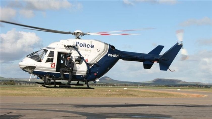 A WA police helicopter