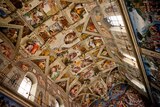The ceiling of the Sistine Chapel in Vatican City, Italy, on December 11 2012.