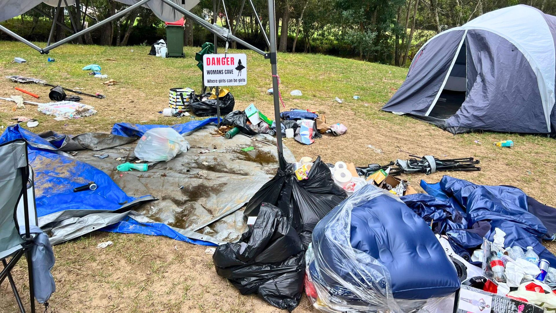 'Lazy' festival-goers continue to abandon truckloads of camping gear
